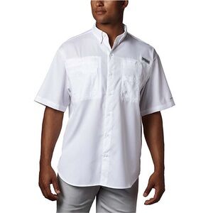 Columbia PFG Tamiami II Shirt Men’s 4X White Omni-Shade Short Sleeve